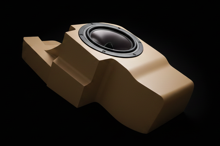 Corvette C3 Rear Bass Speaker — Full Beige Monochromatic